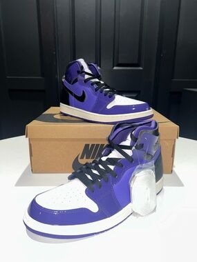 Jordan 1 High Zoom Air CMFT “Purple Patent” Men’s Size 10.5
